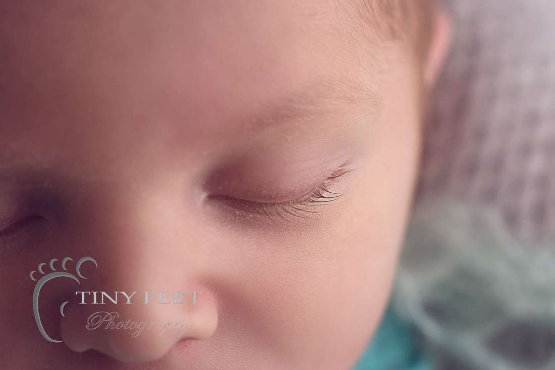 Tiny Feet Photography macro shots of baby eyelashes