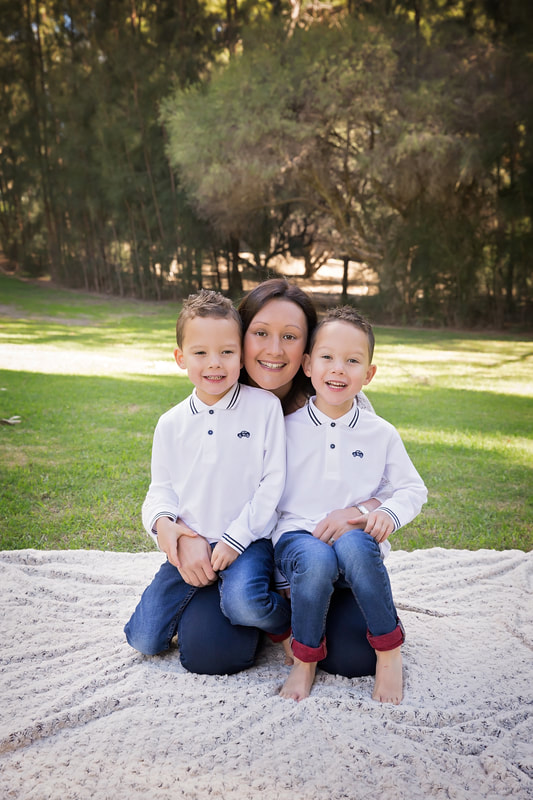 Mummy and sons out door family photos