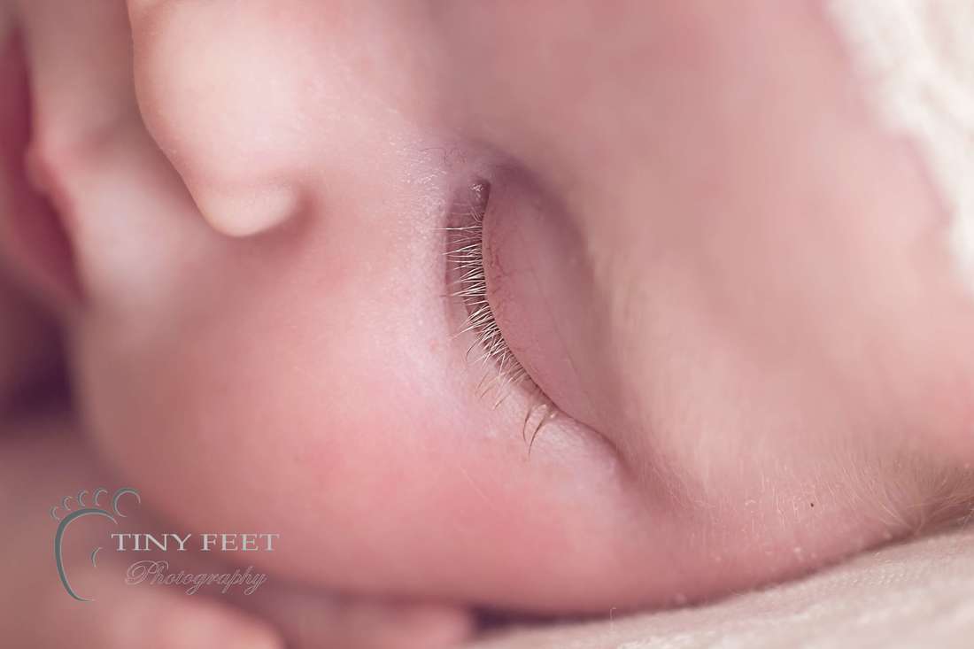 Tiny Feet Photography Macro shots of baby eyelashes